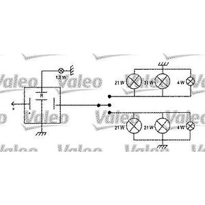 Knipperlichtautomaat, pinkdoos VALEO 641426