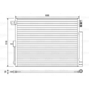 Condensor, airconditioning VALEO 822616