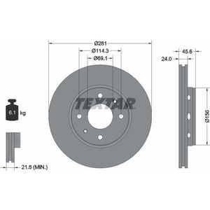 Remschijf TEXTAR 92100403