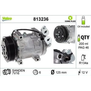 Compressor, airconditioning VALEO 813236