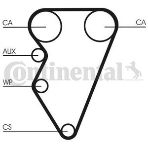 Getande riem CONTINENTAL CTAM CT708