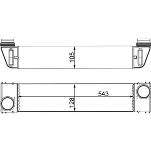 Intercooler, inlaatluchtkoeler MAHLE CI 193 000S