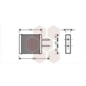 Kachelradiateur, interieurverwarming VAN WEZEL 83006047