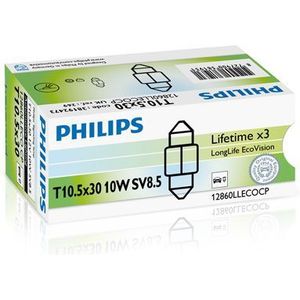 Philips LongLife Ecovision T10.5x30 10W SV8.5 | 12860LLECOCP