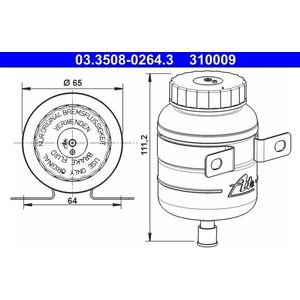 Compensatiereservoir, remvloeistof ATE 03.3508-0264.3