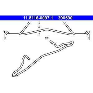 Veer, Remklauw ATE 11.8116-0097.1