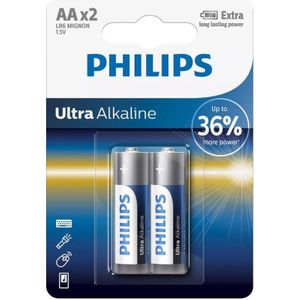 Philips Ultra Alkaline LR6 Mignon 1.5V AA (2x) | LR6E2B/10