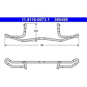 Veer, Remklauw ATE 11.8116-0073.1