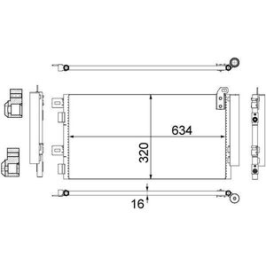 Condensor, airconditioning MAHLE AC 312 001S