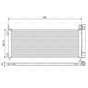 Condensor, airconditioning VALEO 822619