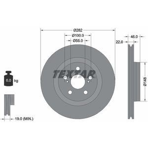 Remschijf TEXTAR 92333503