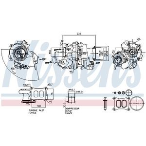 Turbocharger NISSENS 93631