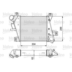 Intercooler, inlaatluchtkoeler VALEO 818360