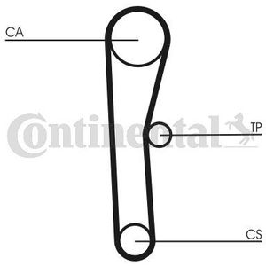 Getande riem CONTINENTAL CTAM CT536