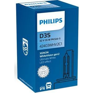 Philips D3S Xenon WhiteVision Gen2 | 42403WHV2C1