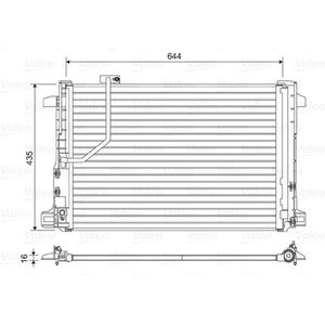 Condensor, airconditioning VALEO 814044