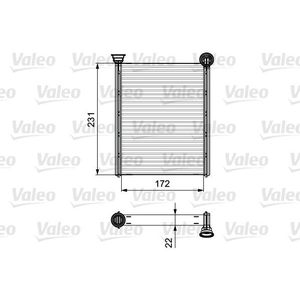 Kachelradiateur, interieurverwarming VALEO 811534