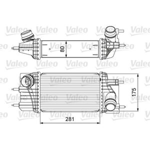 Intercooler, inlaatluchtkoeler VALEO 818666