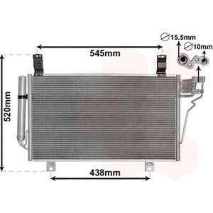 Condensor, airconditioning VAN WEZEL 27015700