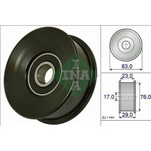 Geleide rol/omdraairol, Poly V-riem INA 532 0730 10