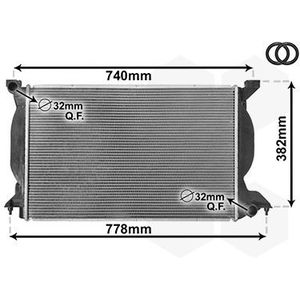 Radiateur VAN WEZEL 03002206