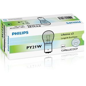 Philips LongLife EcoVision PY21W 12v BAU15s | 12496LLECOCP