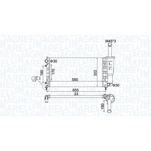 Radiateur MAGNETI MARELLI 350213183600