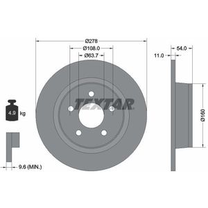 Remschijf TEXTAR 92124903