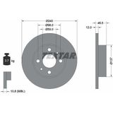 Remschijf TEXTAR 92034500