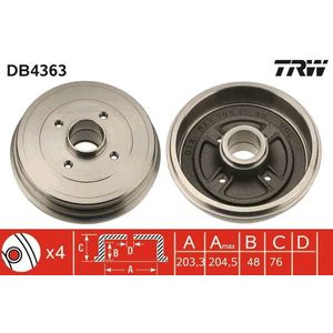 Remtrommel TRW DB4363