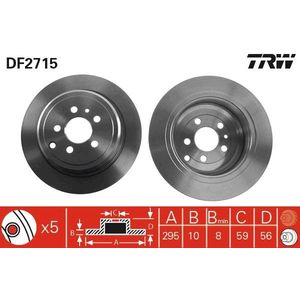 Remschijf TRW DF2715