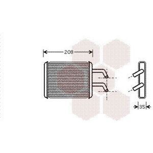 Kachelradiateur, interieurverwarming VAN WEZEL 83006045