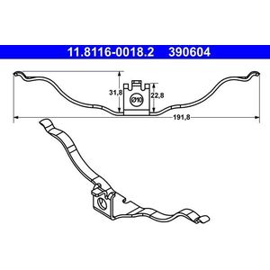 Veer, Remklauw ATE 11.8116-0018.2