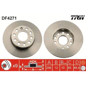 Remschijf TRW DF4271