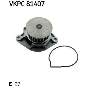 Waterpomp, motorkoeling SKF VKPC 81407