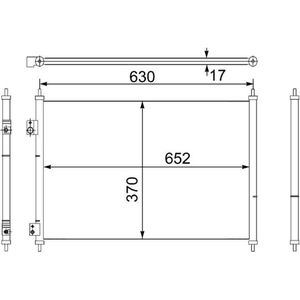 Condensor, airconditioning MAHLE AC 755 000S