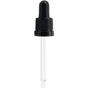 Pipet Dop (DIN18) - Zwart - 10 ml - Doppen