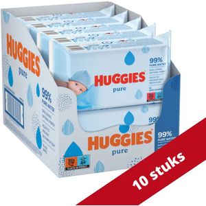 Huggies Pure 99% Water Billendoekjes Voordeelverpakking -  560 Doekjes