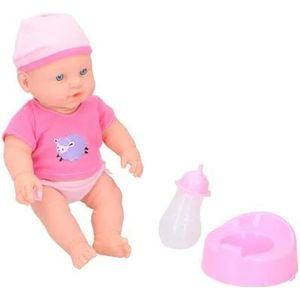 My Baby & Me Babypop - Incl. Fles en Potje - Plaspop - Polyester - Roze