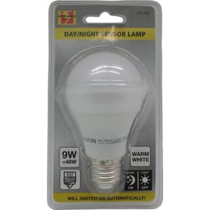 Bellson Led Lamp Ingebouwde Dag/Nacht Sensor Warm Wit - E27