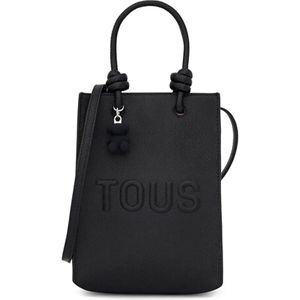 Tous Bags Damentaschen, Toilettenartikel und Koffer Schwarze Mini-Tasche Pop mit TOUS-Bärenanhänger
