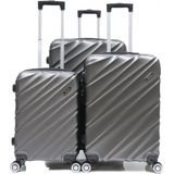 Reisekoffer Koffer 3 tlg Hartschale Trolley Set Kofferset Handgepäck Gepäck Reisetasche ABS-05
