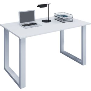 Schreibtisch Lona 110x50 U-Fußgestell weiß/weiß