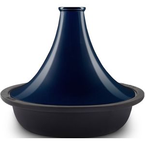 Tajine, Schmorkochtopf aus Gusseisen Blau TINGHIR