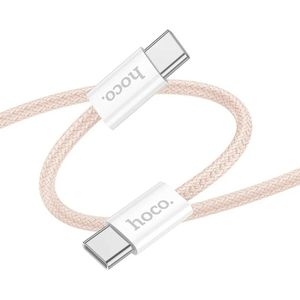 HOCO Schnellladekabel Datenkabel Typ C auf Typ C 60W X104 2m rosa
