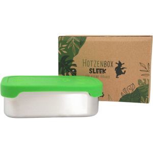 HOTZENBOX Sleek Brotdose Edelstahl mit Silikondeckel | Premium | Mini 800ml | Auslaufsicher plastikfrei nachhaltig | Lunchbox Brotbox Vesperdose Pausenbrot Brotzeitbox Jausenbox | Schule Kindergarten