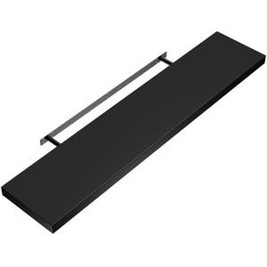 Wandregal Schweberegal 50cm schwarz + Halterung