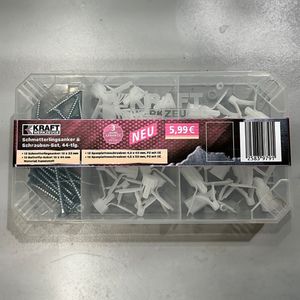 Schmetterlingsanker und Schrauben-Set - 44-teilig