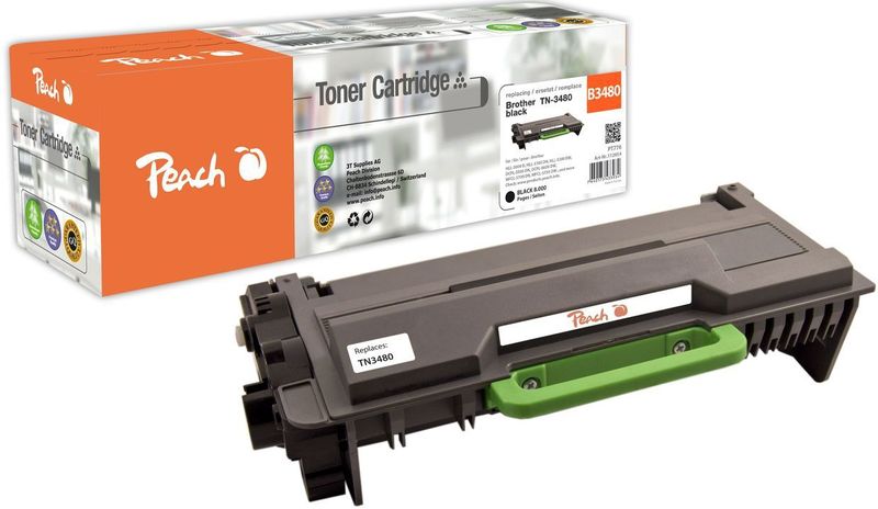 Tonermodul schwarz ersetzt Brother TN-3480