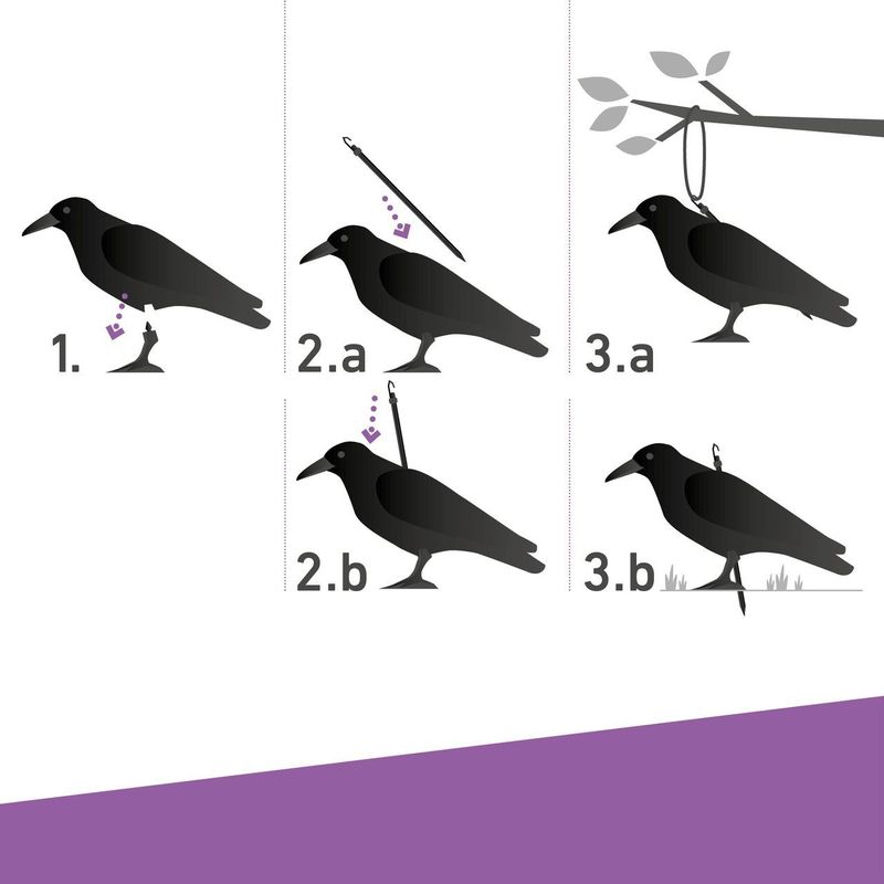 Gartenfigur RABE 37cm, schwarz